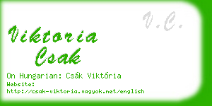viktoria csak business card