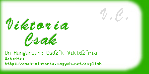 viktoria csak business card